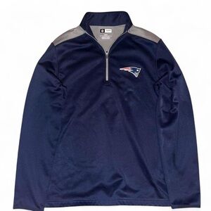 NFL Patriots Quarter-Zip half zip. Size medium
